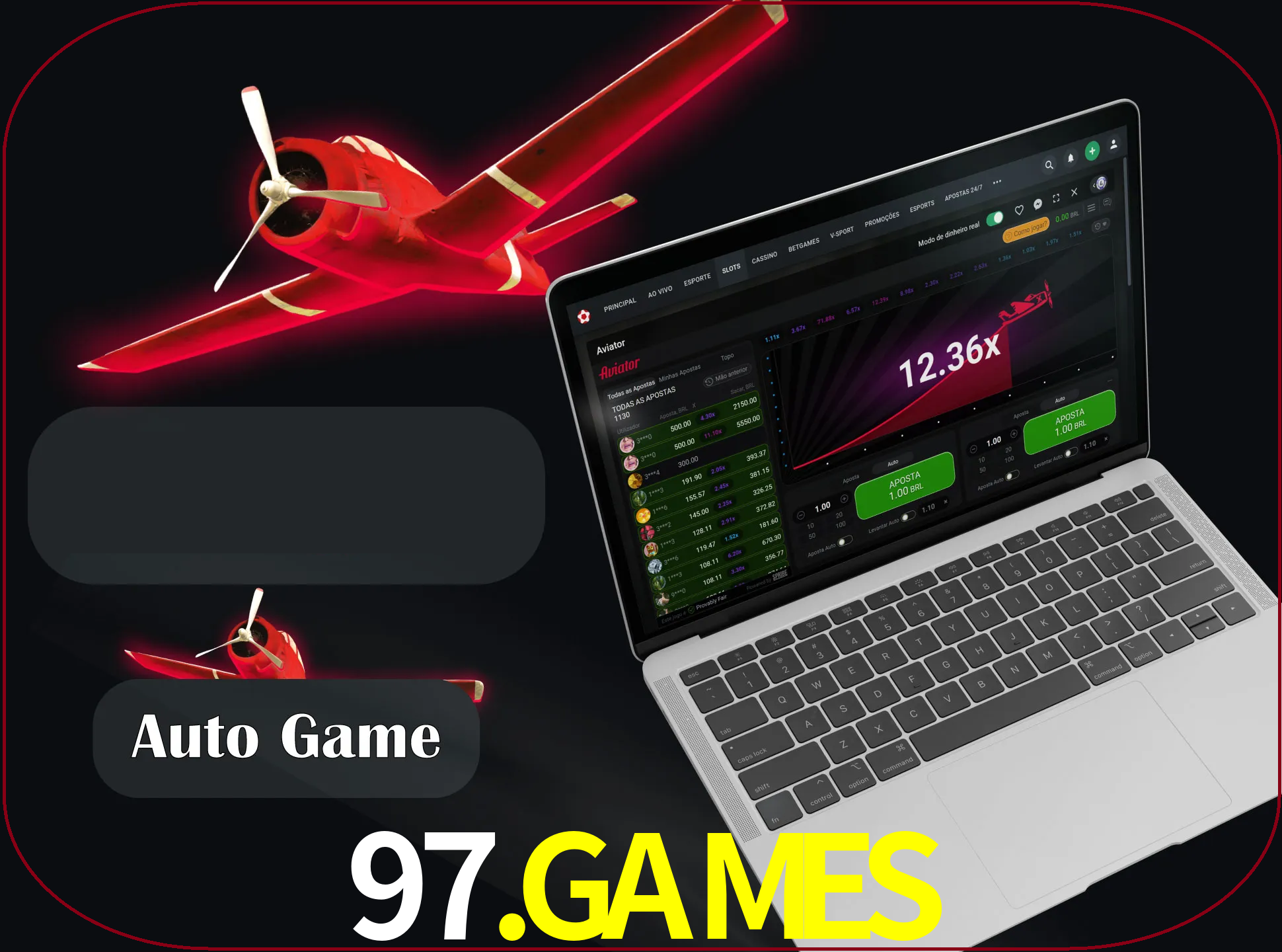 No modo automático, os jogos apostam e sacam seu dinheiro automaticamente.