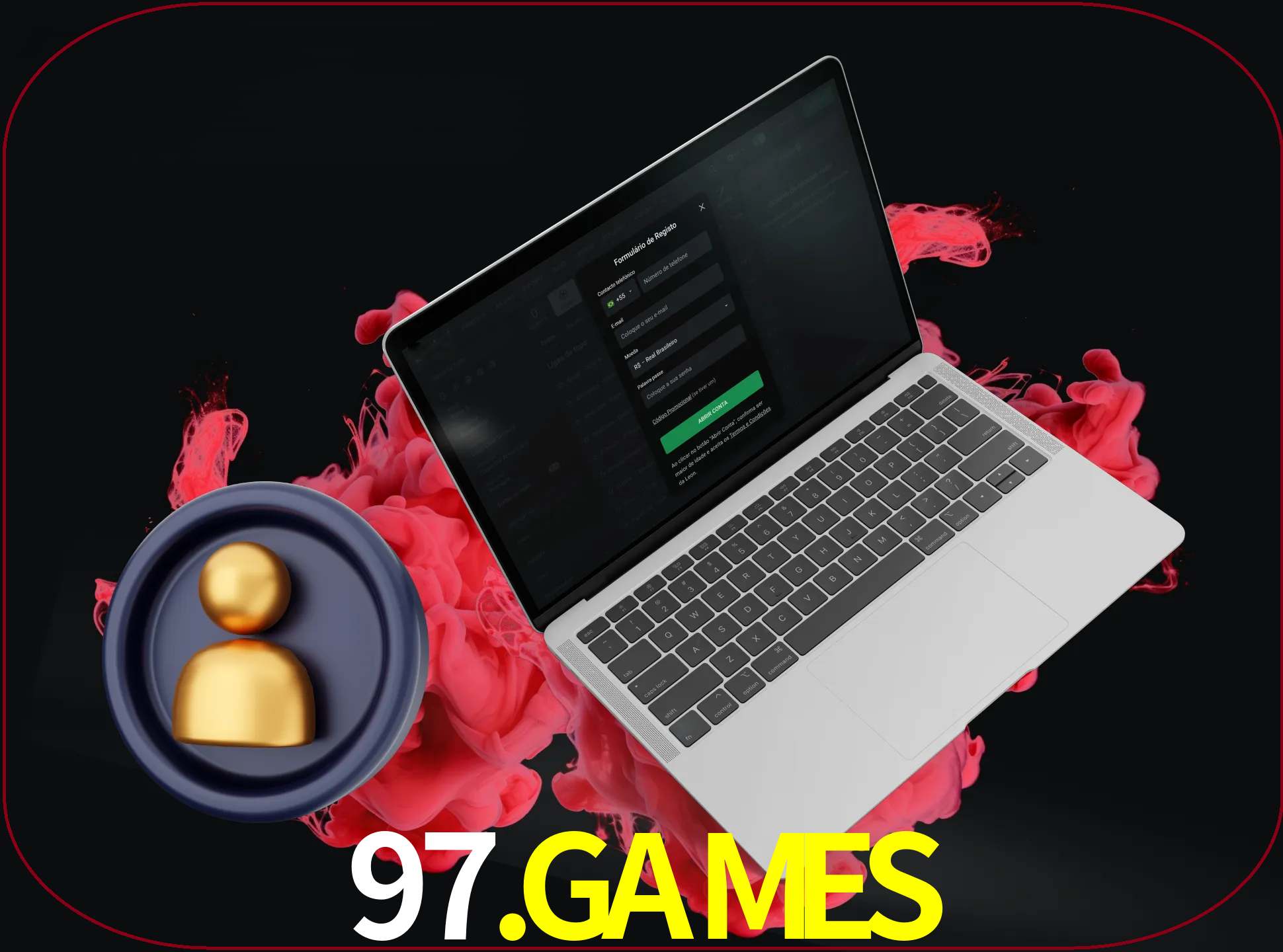No cabeçalho do site 97.games, clique no botão que o levará a um formulário especial onde terá de introduzir as suas informações actuais.