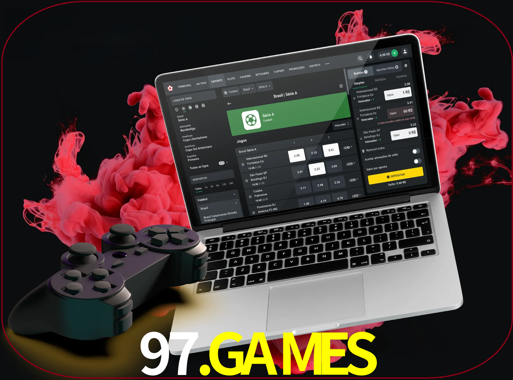 Visite a secção especial de jogos de vídeo em 97.games para descobrir em que jogos pode apostar e ganhar muito dinheiro.