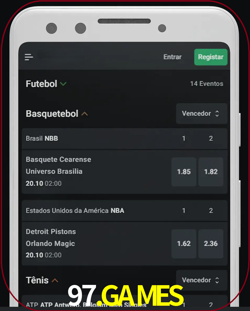 Aposte e assista aos esportes em formato ao vivo.